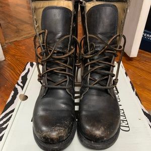 FRYE Jenna Combat Boots